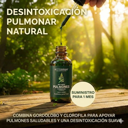 Gotas de Gordolobo - Desintoxicación Pulmonar & Salud Respiratoria