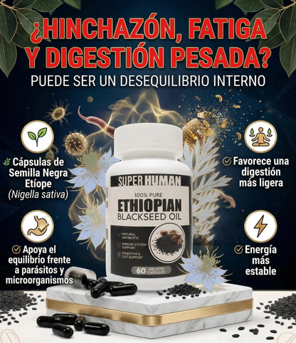 SEMILLA NEGRA ETÍOPE - Elimina Parásitos y apoyo avanzado para la Bienestar Diario
